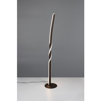 Trio gulvlampe Ginko mat sort 3000K 110x20 cm