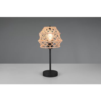 Trio bordlampe Hive natur/sort E27 42x20 cm