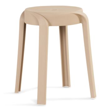 Sunfun Lisa skammel glasfiber taupe 33x45 cm