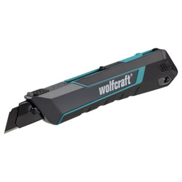 Wolfcraft knækbladskniv pro safety 18 mm
