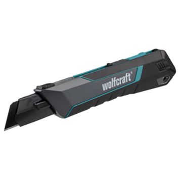 Wolfcraft knækbladskniv pro safety 25 mm