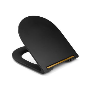 Cedo toiletsæde Viento Premium sort/guld