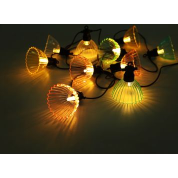 Globo lyskæde solar m/batteri 10xLED IP44 L3,6M 