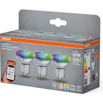 Osram Smart+ Multicolor spot GU10 4,7 W 3 stk