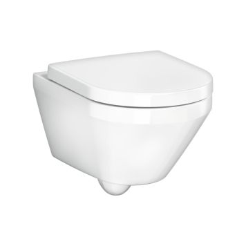 Gustavsberg væghængt toilet inkl. sæde Graphic m/åben skyllekant
