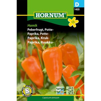 Hornum grøntsagsfrø peberfrugt potte 'Capsicum annuum'