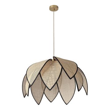 Osram pendel Lotus rattan/stål beige E27 Ø67 cm