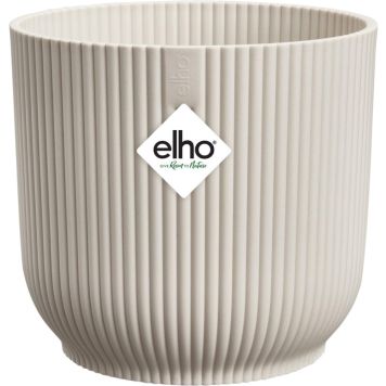 Elho krukke Vibes Fold Mini plast hvid Ø11 cm