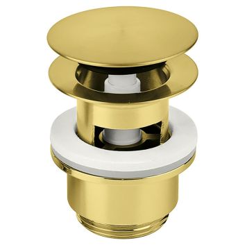 Damixas bundventil Komplett Push Up 49 mm børstet messeing
