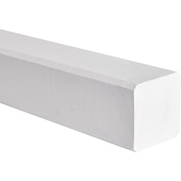 Nordic Fence stolpe omlimet hvid 6,8x6,8x188 cm