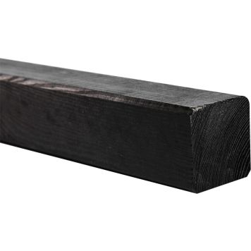 Nordic Fence stolpe Nova sort 6,8x6,8x188 cm