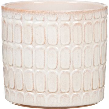 Opale krukke Ø14 cm hvid