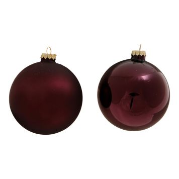 Det Gamle Apotek julekugle glas bordeaux Ø10 cm ass. designs