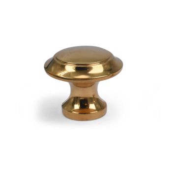 Møbelknop i poleret messing