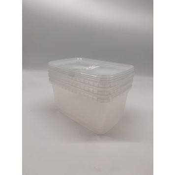 Plastbøtte m/låg 1600 ml 8 stk