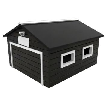 AM Robots My Robot Home Plus garage til robotplæneklipper sort/hvid
