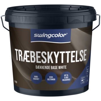 Swingcolor træbeskyttelse dækkende hvid 5 L