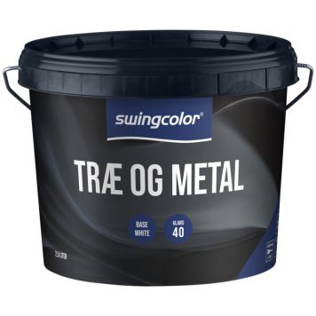 Swingcolor træ- og metalmaling halvblank hvid 2,5 L