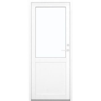 KLAR facadedør m/vindue venstre udadgående hvid 950x2120 mm