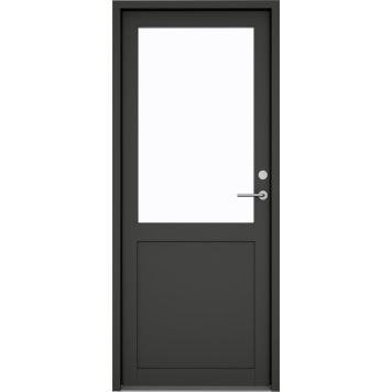 KLAR facadedør m/vindue højre indadgående sort 950x2120 mm