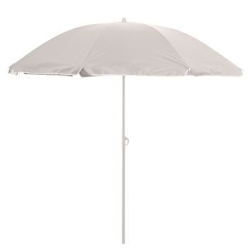 Outfit strandparasol polyester/metal sandgrå Ø180 cm