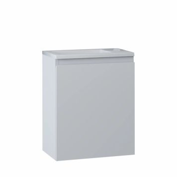 Nortiq badmøbelsæt Pisa One mat hvid inkl. spejl 40 cm 