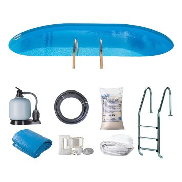 Swim & Fun pool med filtersystem & stige 800x400x120 cm