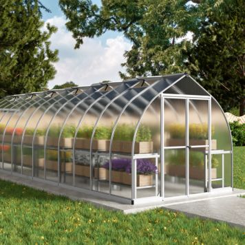 Palram Bella drivhus 20,6 m² sølv 6 mm polycarbonat