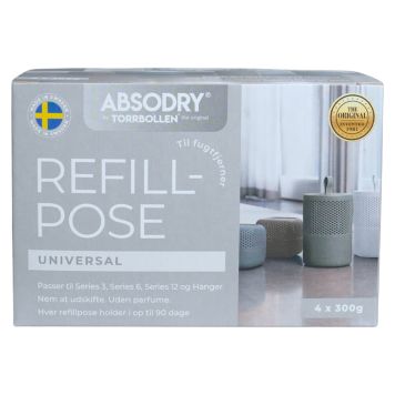 Absodry refill poser til Duo Family fugtfjerner 4 stk