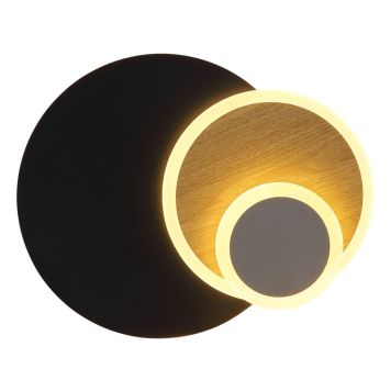 Globo væglampe Odonell sort LED