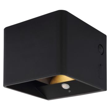 Globo væglampe Veronika sort LED H10 cm