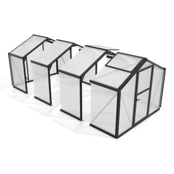 Vitavia Deimos tilbygningsdel sort 3 mm hærdet glas