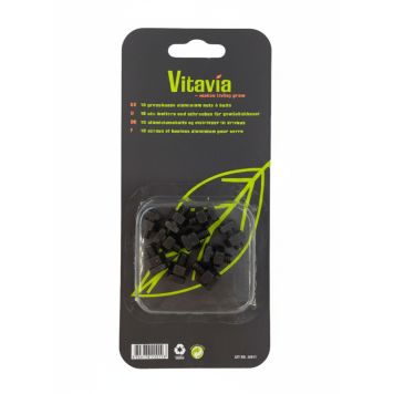 Vitavia bolte og møtrikker 10 stk. rustfri sort
