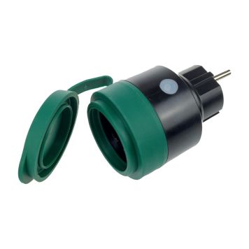 Fesh Smart Power Plug udendørs stikkontakt WiFi sort/grøn