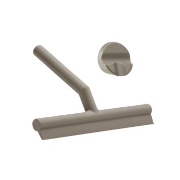 Zone badskraber inkl. holder taupe
