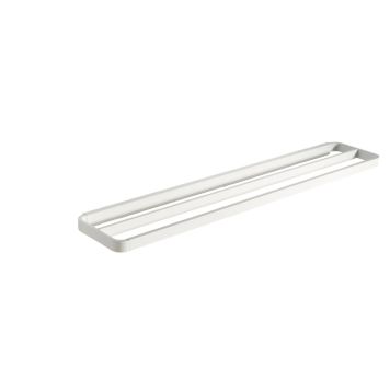 Zone håndklædestang dobbelt Rim hvid 70x12,5 cm