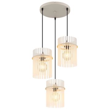 Globo pendel Gorley beige Ø47 E27 x3