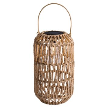 Solar lanterne flet natur 17,5x30,5 cm