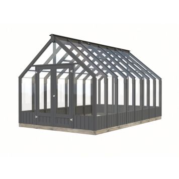 Palmako havestue Emilia malet mørkegrå 13,8 m²