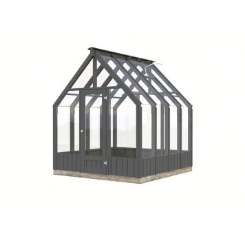 Palmako havestue Emilia malet mørkegrå 5,4 m²
