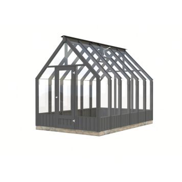Palmako havestue Emilia malet mørkegrå 8,2 m²