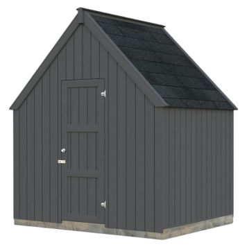 Palmako redskabsskur Emilia malet mørkegrå 4,0 m²