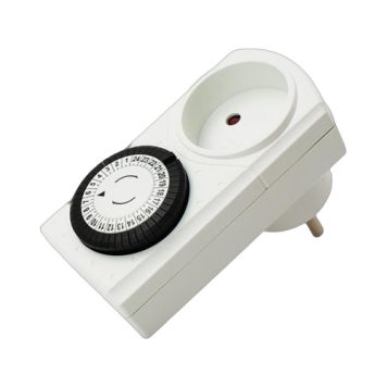 Timer uden jord IP20 hvid