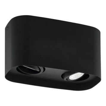 Eglo loftlampe Caminales-Z sort LED GU10 L24cm 2 pærer