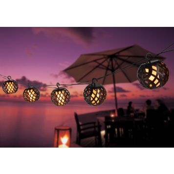 Globo solcelle lyskæde Zeno LED 410 cm