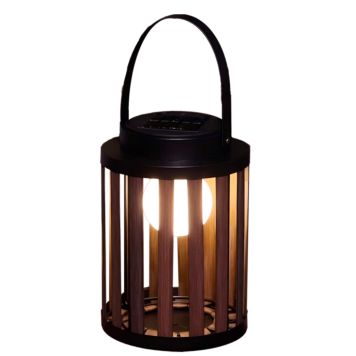 Veli Line solar lanterne Marbella rattan H24 cm