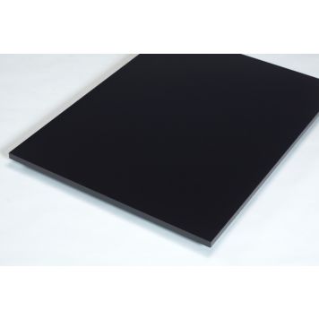 DLH MDF-plade sort - flere størrelser