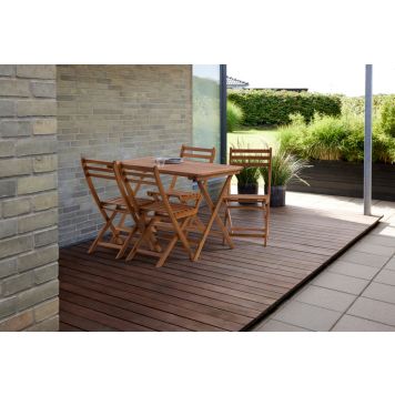 Sunfun havemøbelsæt Diana/Thea med 4 stole