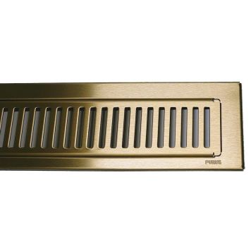 Purus rist og ramme RIB messing 900mm