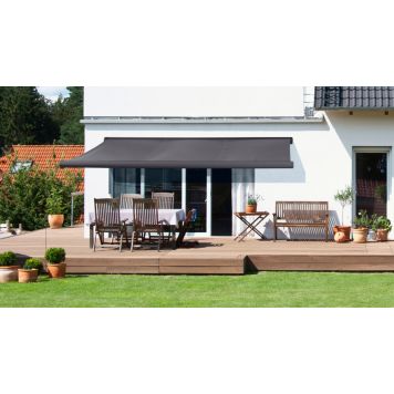 Outfit markise hellukket m/motor grå 350x300 cm